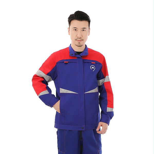盈通纺织春秋长袖抗油拒水工作服定制男女同款工装套装