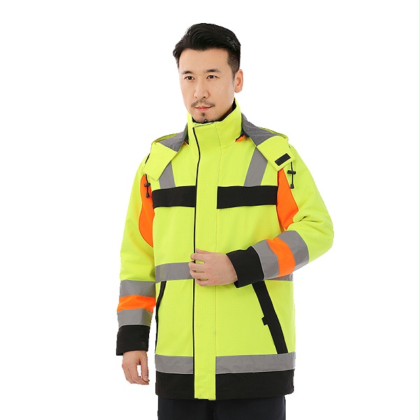 冬季棉服工作服荧光保暖上衣外套