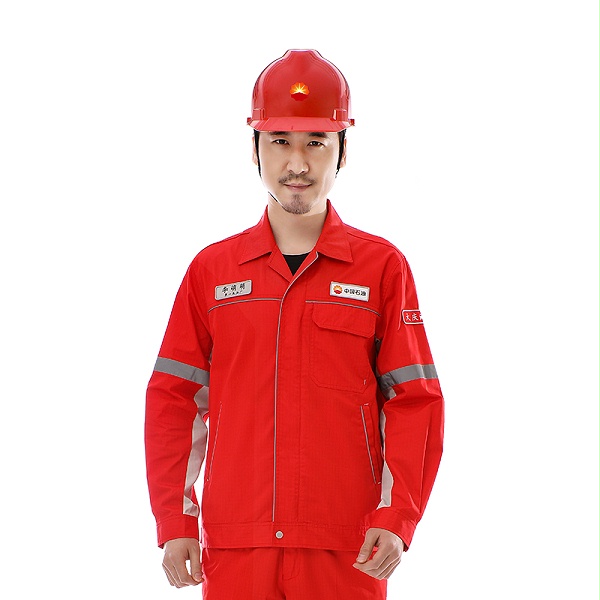 中国石油红色防静电工作服