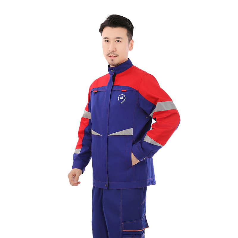 盈通纺织春秋长袖抗油拒水工作服定制男女同款工装套装