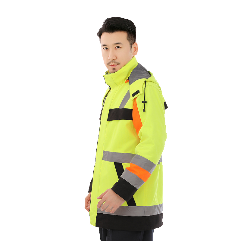 冬季棉服工作服荧光保暖上衣外套