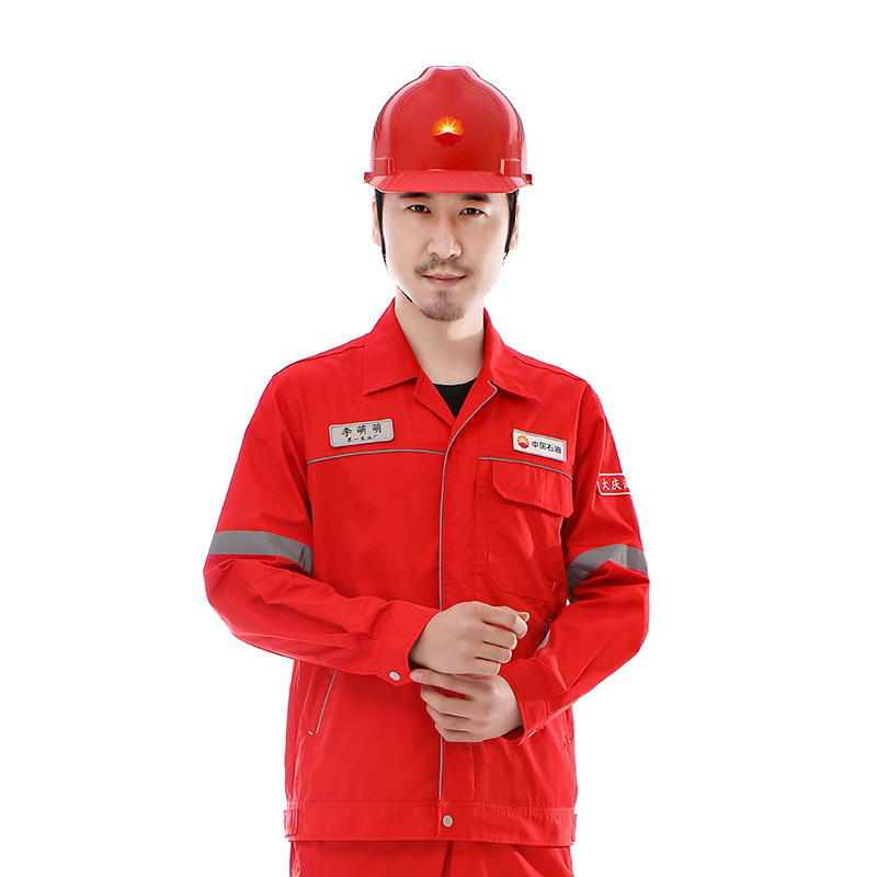 中国石油红色防静电工作服
