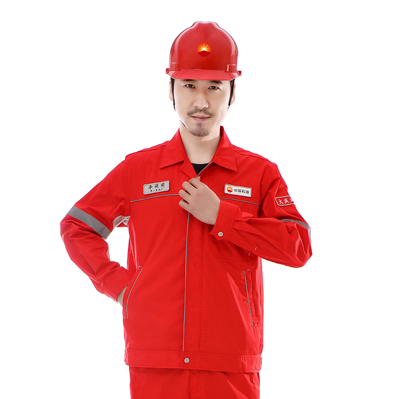 中国石油红色防静电工作服